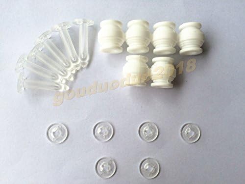 gouduoduo2018 DJI Phantom 3 / 2 Vision+ Camera Gimbal Anti Vibration Damping Rubber Ball &amp; Anti-drop Pin Kit Upgrated Version White by gouduoduo2018