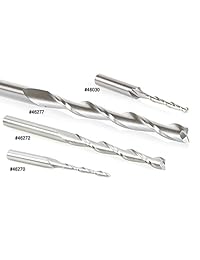 Amana Herramienta 46272 Espuma sólida de carburo up cut espiral de corte 1 4 D x 2   1 4 CH X 1 4 SHK X 4 inch de largo y parte inferior plana Router Bit