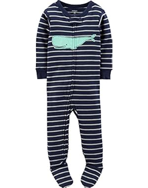 Carter's Little Boys' Striped Graphic Footie (Toddler) - Whale