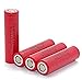 Authentic 4-Pack 2500mAh High Drain ICR LG HE2 3.6V 18650 Rechargeable Lithium Ion Battery 20A Continuous Discharge (Max 35A Current Load) Flat Top