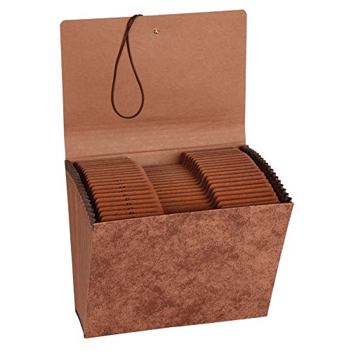 Amazon Basics File Organizer Heavy Duty, AZ with Flap, Letter, 21