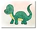 Dinosaur Watercolor Prints - Set of 6 (8 inches x 10 inches) Photos - Cute Kids Boys Girls Bedroom Wall Art