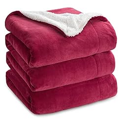 Bedsure Sherpa Fleece Queen Size Blankets for Bed