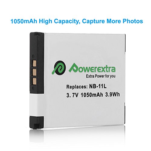 Powerextra 2 Pack Replacement Canon NB11L / NB11LH Battery and