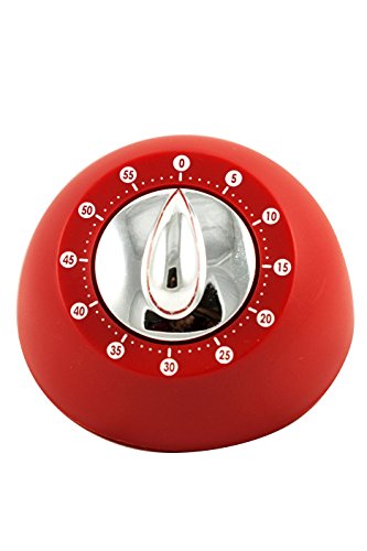 Good Living 60-Minute Novelty Kitchen Timer for Food Preparation, Red, 3-pack