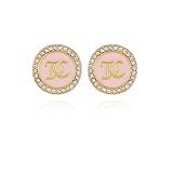 Juicy Couture Goldtone and Pave Crystal Glass Stone