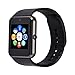 LEMFO GT08 Bluetooth Smart Watch SIM TF Card Phone Smartwatch Notification Reminder Wristwatch for Android (Black)