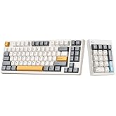 Kisnt KN85 Wireless Mechanical Keyboard (Retro Beige)&amp; FD17 Keys Number Pad(Beige)
