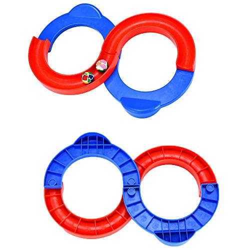 image for CTNS 2 Sets Marble Run for Kids, Pressure Relief Toys for Adults-8 Sha