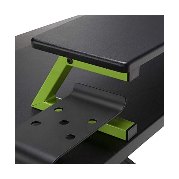 RESPAWN RSP3000 Computer Ergonomic Height Adjustable Gaming Desk, 23.625" D x 42" W x 33.5