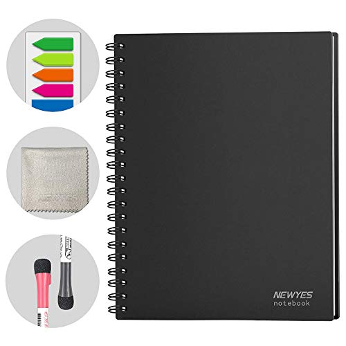 NEWYES Whiteboard Notebook Erasable Meeting Notebook Dry Erase White