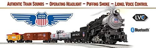 Lionel Union Pacific Flyer LionChief 0-8-0 Set with Bluetooth Capability, Electric O Gauge Model Train Set with Remote, Multi