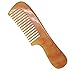 Meta-C Natural Sheep Horn Comb For Long Hair With Round Handle (Wide tooth)
