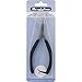 Beadalon Designer Series Slim Bent Chain Nose Pliers, Black Vinyl-Free Grips, Stainless Steel, Box Joint, Double Leaf Springs, 5.75 in
