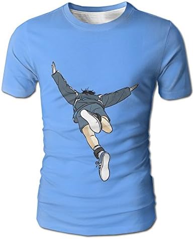 Men's T Shirts 3D Digital All Over Printed Jump To The Sky Cartoon Design Summer Casual Short Sleeves Graphic Tee