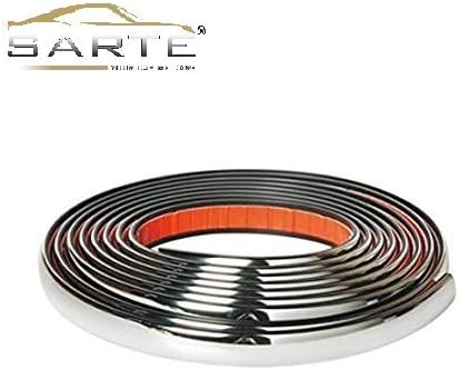 Sarte 10Mm Side Window Chrome Beading Roll 5 Meter-Maruti Suzuki Swift Dzire 2017