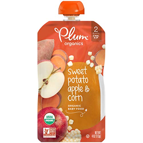Plum Organics Stage Organic Baby Food, Sweet Potato, Apple