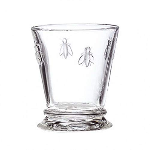 La Rochere 10oz Glass Tumbler Set of 3 – Napoleon Bee clear stemless glass – Ideal for Cocktails, Wine, Irish Coffee, Juice, Appetizers – Ideal Birthday Housewarming gift – Sturdy everyday glassware - Thumbnail 4