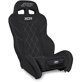 PRP XCR Suspension Seat - Universal Off-Road Seat for UTV - Dual Density Foam and Lumbar Support (Black)