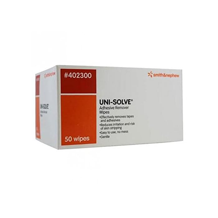Uni-Solve Adhesive Remover Wipes [402300] 50 Ct Box (Pack of 3 Boxes)