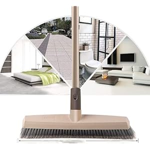 Bezem in de tuin, tuinborstel, kunstgras borstel, Perfecte tuin Bezem Vloerreiniging bezem met lange verstelbare…