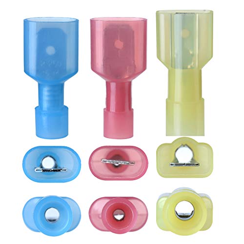 XHF 330 PCS 2210 AWG Female Male Spade Flag Disconnect Connectors Kit