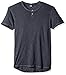 Alternative Men's Washed Slub Home Team Henley, Coal Pigment, L