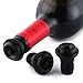 Aksesroyal Wine Pump with Valve Wine Stoppers (Silver 4 Stoppers)
