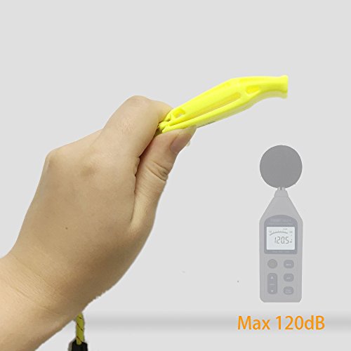 HOLDALL Emergency Safety Whistle with Lanyard, Loud PeaLess Whistles