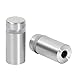 Stainless Steel Wall Mount Glass Standoff Holder Screw Nails Advertising Nails, Brushed Finish (12mmx25mm) 20 Pcs