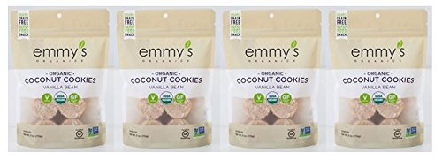 Emmys Coconut Vanilla Macaroons, 6 Ounce (Pack of 4)