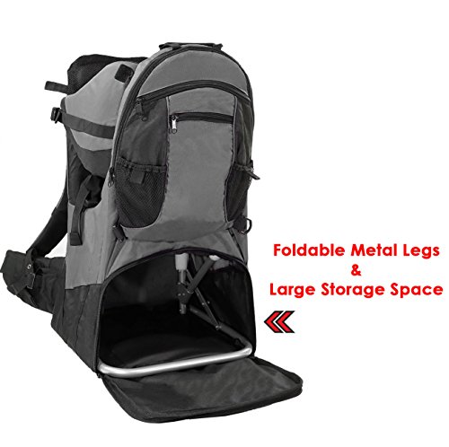 ClevrPlus Deluxe Adjustable Baby Carrier Outdoor Hiking Child Backpack Camping