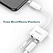 DMDFJY Adapter Headphone Jack AUX Audio 3.5mm Dongle Earphone Convertor Connector 2 in 1 Accessories Cable Headset Adaptor Music Replacement for Phone7/7Plus/8/8Plus/X iOS10.3/11 or Laterthumb 3