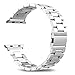 Infiland Apple Watch 42mm Band Series 1 Series 2, Stainless Steel Metal Replacement Strap Wrist Band for 42mm Apple Watch All Models (Apple Watch Series 1 & Series 2) - Silver