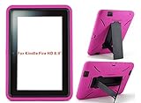 Amazon Kindle Fire HD 8.9 Case [2012 Version] (NOT for Kindle Fire HDX 8.9) Heavy Duty Protective Air Cushion Horizontal & Vertical View Kickstand Tablet Hard Case Cover (Pink/Black)