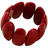 Involsionary Colorful Resin Acrylic Elastic Bangle Bracelet for Women Vintage Chunky Statement Geometric Adjustable Bracelet for Women Summer Holiday Vacation Jewelry