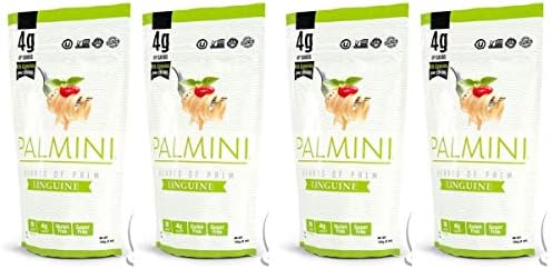Palmini Low Carb Pasta | 4g of Carbs | As Seen On Shark Tank | 12 Oz. Pouch (Pack of 4)