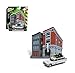 Johnny Lightning JLSP031-24 1: 64 Diorama - Ghostbusters - Ecto-1 with Firehouse, White
