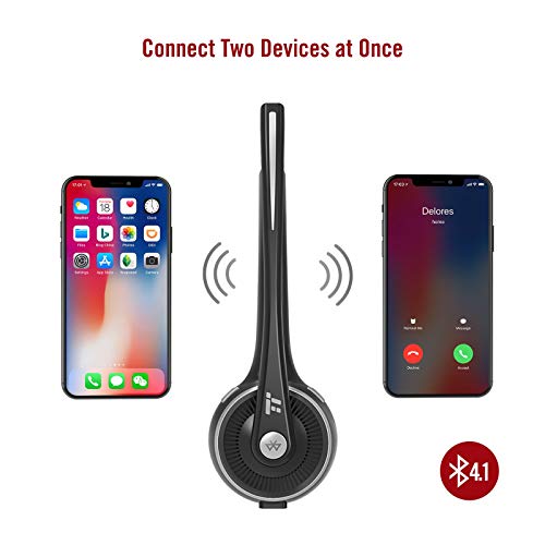 image for TaoTronics Wireless Headset, Bluetooth Headphones with cVc Noise-Cance