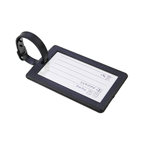 12 Pieces Luggage Tags Assorted Travel Suitcase Labels Business ID Card Holder
