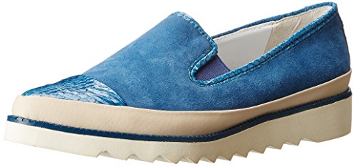 Donald J Pliner Women's Beliz KS Flat, Blue Kid Suede, 11 M US