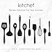 KITCHEF Silicone Kitchen Cooking Utensils Set [10pcs] Heat Resistant, Non Stick & Stain-Resistance, FDA Approved For Safe Cooking - Durable Material Without Bending or Breaking Cooking Utensil.