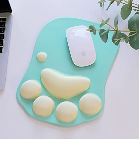 Cat Paw Wrist Rest Mouse Pad Silicone Gel Support Office Gaming Ergonomic Design Non Slip Cushion Comfortable Wrist Pad - View #8