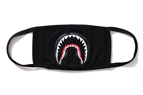 Camping First Aid Kits Bape Black Black Shark Face Mask (black)