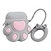 Mulafnxal Compatible with Airpods 1&2 Case,Silicone 3D Cute Animal Paw Fun Cartoon Character for Airpod Cover,Kawaii Funny Fashion Design Skin,Shockproof Cases Teens Girls Boys Air pods Grey CatClaw