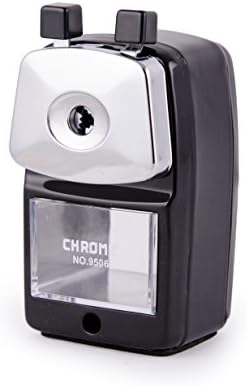 Chrome 9506 - Metal Body Pencil Sharpener (Black)