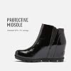 Sorel-Womens-Joan-of-Arctic-Wedge-II-Zip-Boot-Light-Rain-Waterproof-Black