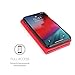 Snugg iPhone Xs (2018) / X (2017) Wallet Case Leather Card Flip Cover Red