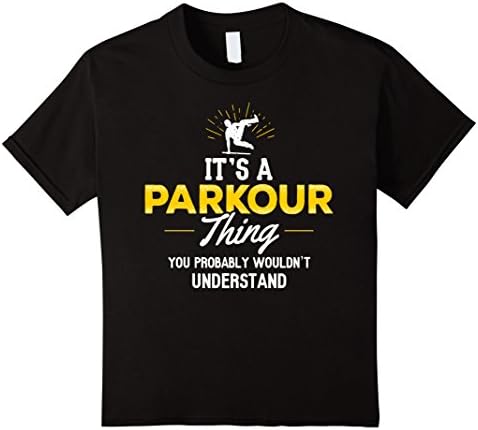 Kids Parkour Shirt - It's a Parkour Thing You Wouldn't Understand 8 Black