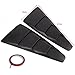 For Mustang GT 2DR 2005-2014 Coupe Black Side Vent+Rear Window Scoop Louver Cover 2006 07 08 09 10 11 12 13 14